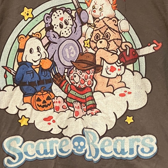 Scare Bears Graphic T-Shirt 2XL - Picture 3 of 9
